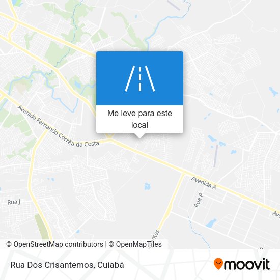 Rua Dos Crisantemos mapa
