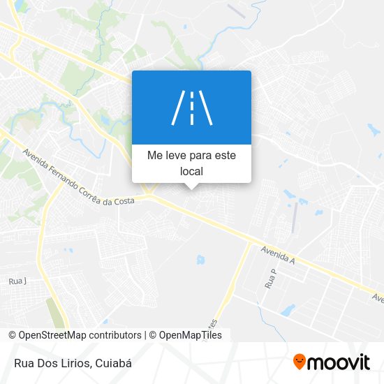 Rua Dos Lirios mapa