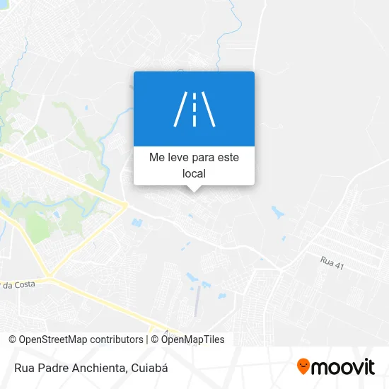 Rua Padre Anchienta mapa
