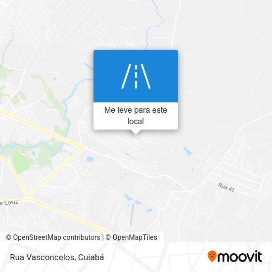 Rua Vasconcelos mapa