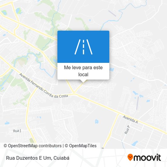 Rua Duzentos E Um mapa