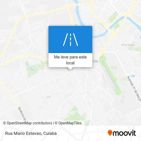 Rua Mario Estevao mapa