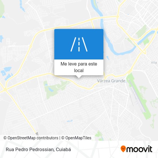 Rua Pedro Pedrossian mapa