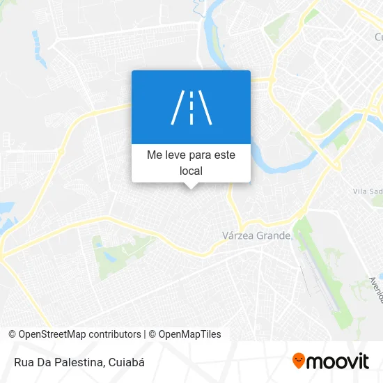 Rua Da Palestina mapa