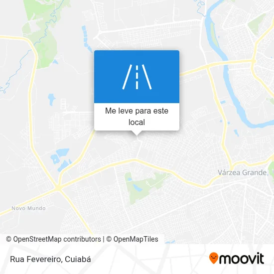 Rua Fevereiro mapa