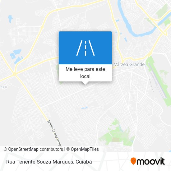 Rua Tenente Souza Marques mapa