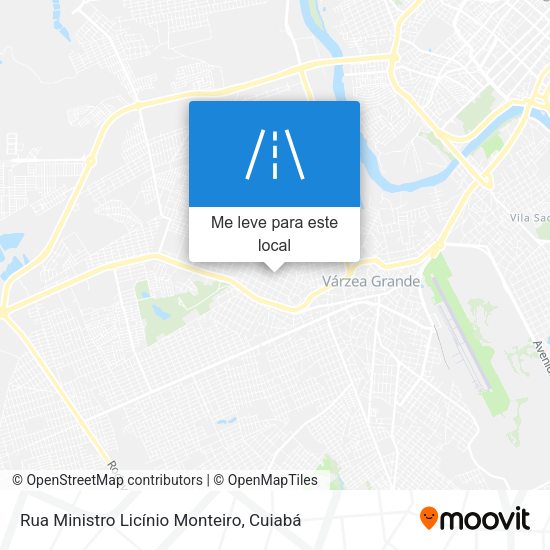 Rua Ministro Licínio Monteiro mapa