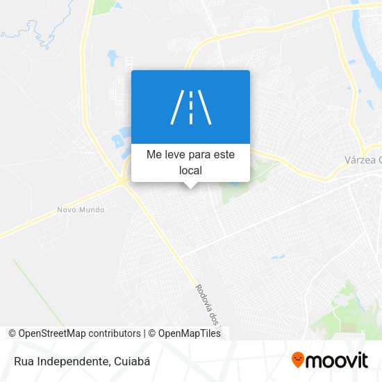 Rua Independente mapa