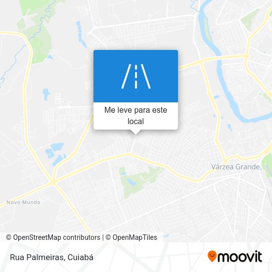 Rua Palmeiras mapa