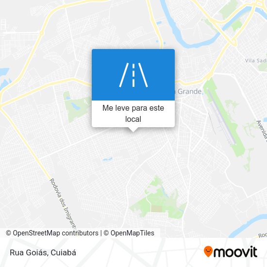 Rua Goiás mapa