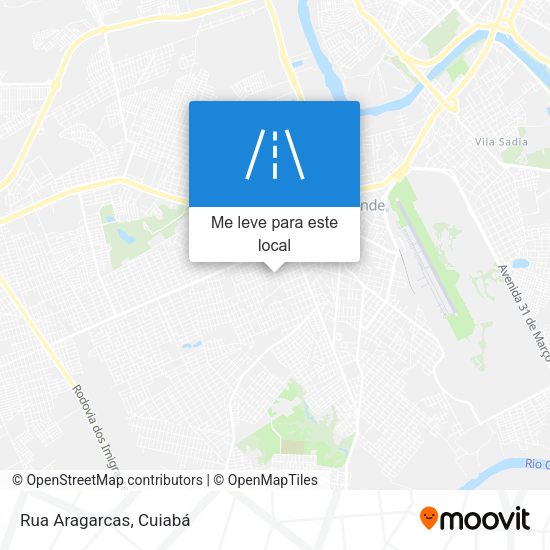 Rua Aragarcas mapa