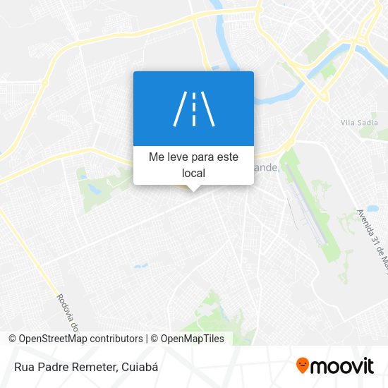 Rua Padre Remeter mapa