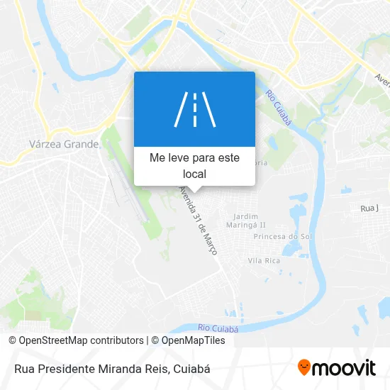 Rua Presidente Miranda Reis mapa