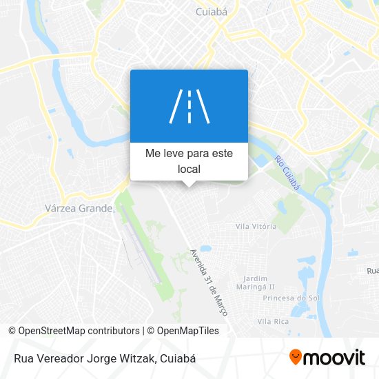 Rua Vereador Jorge Witzak mapa