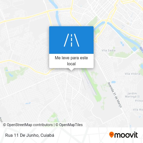 Rua 11 De Junho mapa