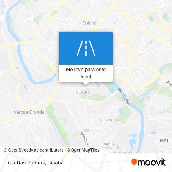 Rua Das Palmas mapa