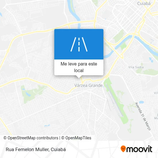 Rua Femelon Muller mapa