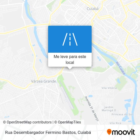 Rua Desembargador Fermino Bastos mapa