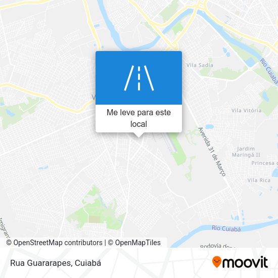 Rua Guararapes mapa