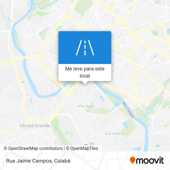 Rua Jaime Campos mapa