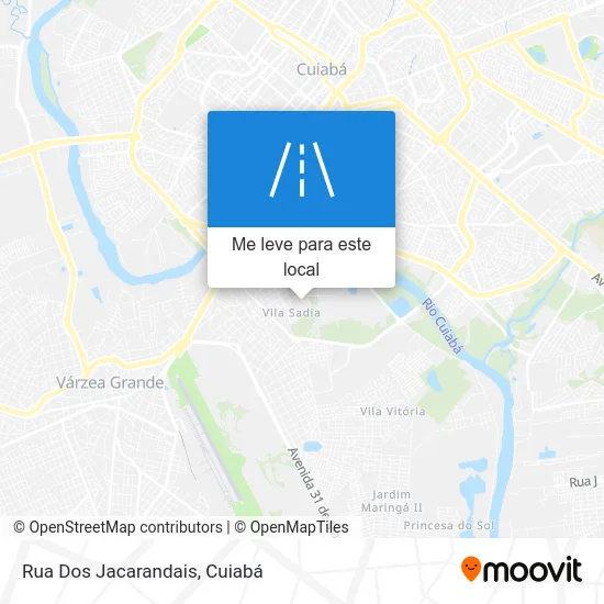 Rua Dos Jacarandais mapa