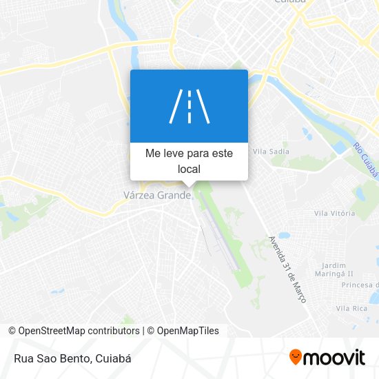 Rua Sao Bento mapa