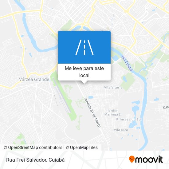 Rua Frei Salvador mapa
