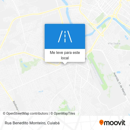 Rua Benedito Monteiro mapa