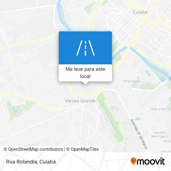 Rua Rolandia mapa