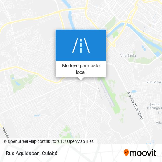 Rua Aquidaban mapa