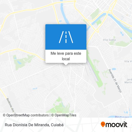 Rua Dionísia De Miranda mapa