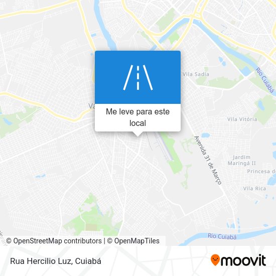 Rua Hercilio Luz mapa