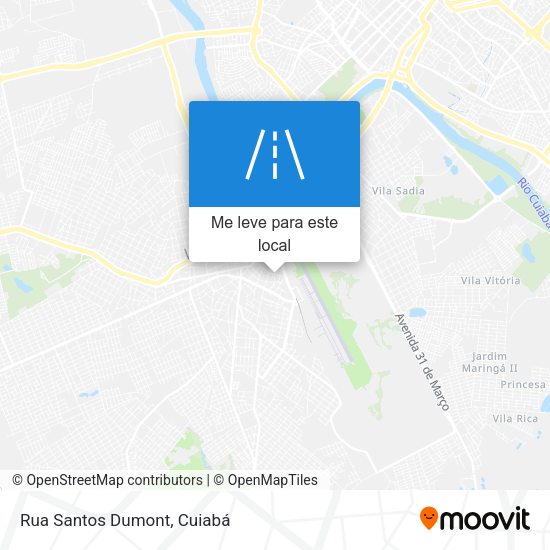 Rua Santos Dumont mapa