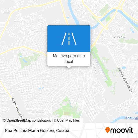Rua Pé Luiz Maria Guizoni mapa