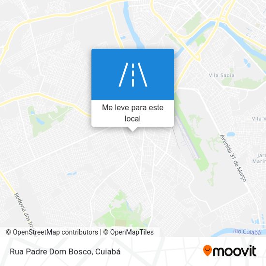 Rua Padre Dom Bosco mapa