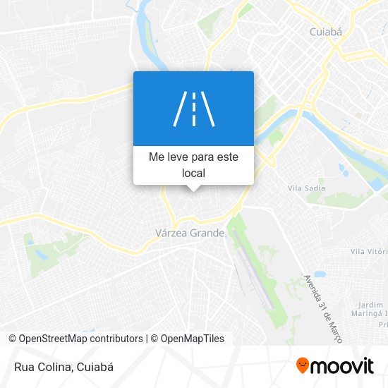 Rua Colina mapa