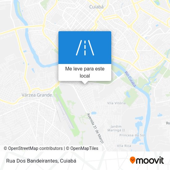 Rua Dos Bandeirantes mapa