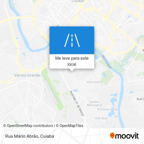 Rua Mário Abrão mapa
