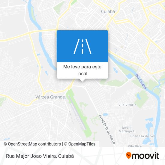 Rua Major Joao Vieira mapa