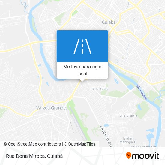 Rua Dona Miroca mapa