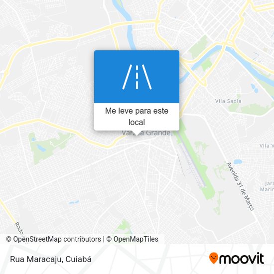 Rua Maracaju mapa
