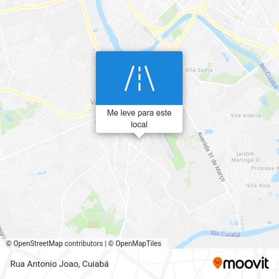 Rua Antonio Joao mapa
