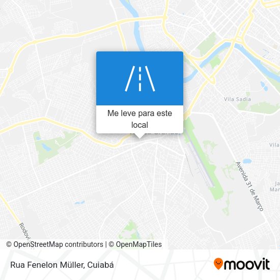 Rua Fenelon Müller mapa