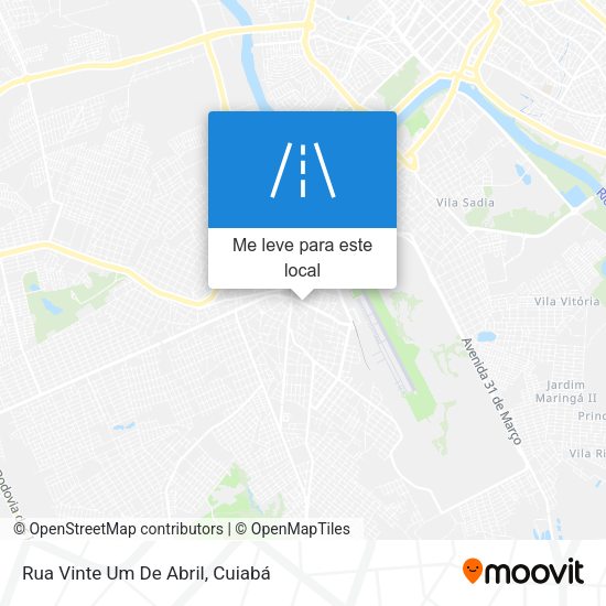 Rua Vinte Um De Abril mapa