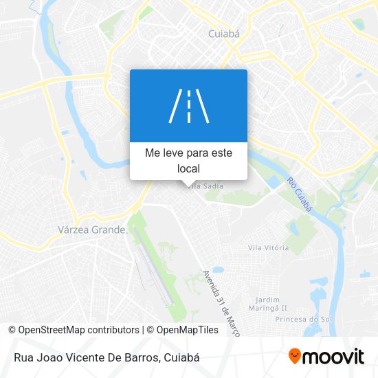 Rua Joao Vicente De Barros mapa