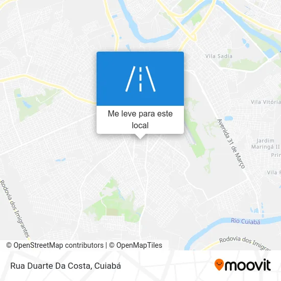 Rua Duarte Da Costa mapa