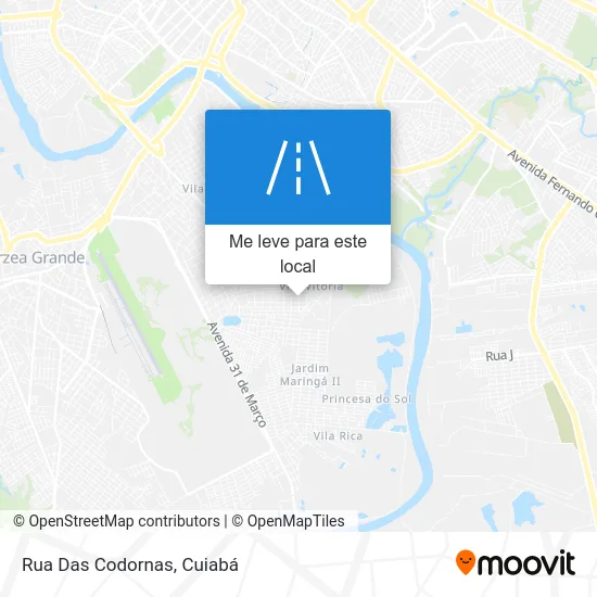 Rua Das Codornas mapa
