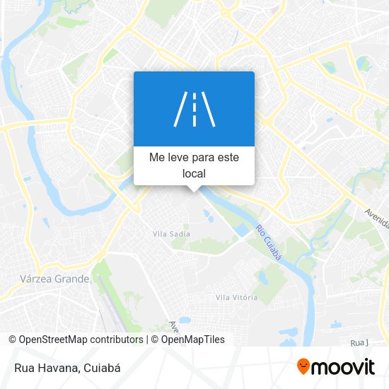 Rua Havana mapa