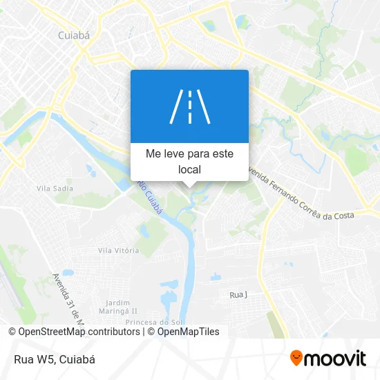 Rua W5 mapa