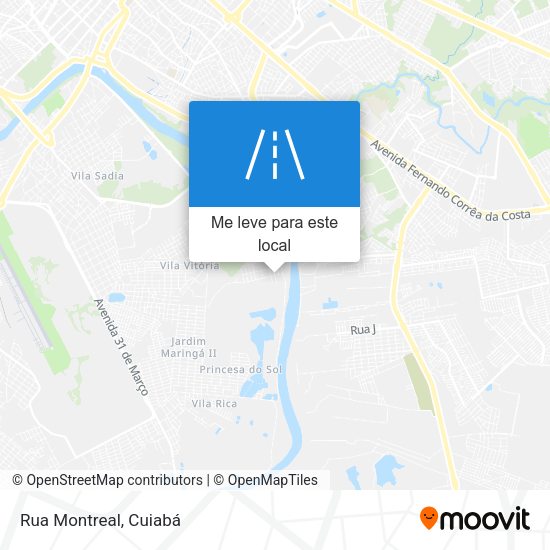 Rua Montreal mapa